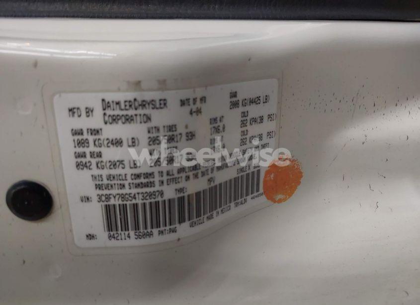 Photo 9 of 2004 Chrysler Pt CRUISER GT (VIN 3C8FY78G54T320970)