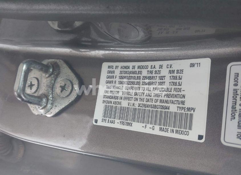Photo 9 of 2011 Honda Cr-v EX (VIN 3CZRE4H53BG705044)