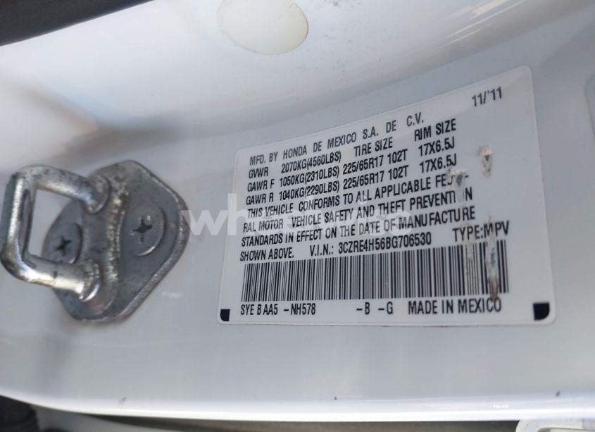 Photo 9 of 2011 Honda Cr-v EX (VIN 3CZRE4H56BG706530)