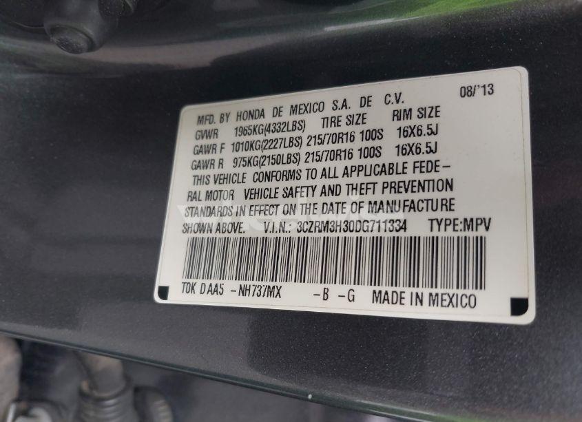 Photo 9 of 2013 Honda Cr-v LX (VIN 3CZRM3H30DG711334)