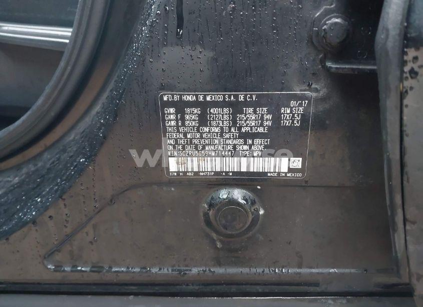 Photo 9 of 2017 Honda Hr-v EX (VIN 3CZRU5G59HM714447)