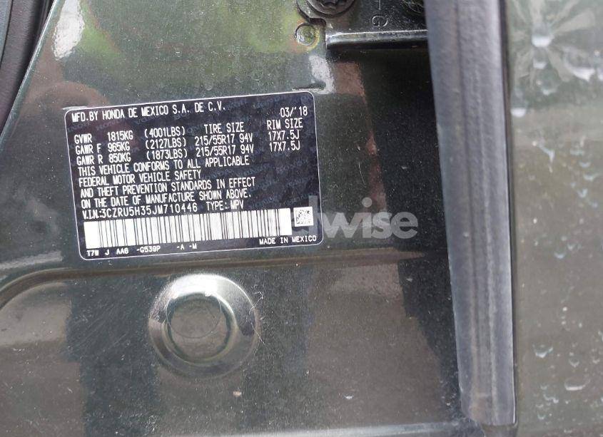 Photo 9 of 2018 Honda Hr-v LX (VIN 3CZRU5H35JM710446)