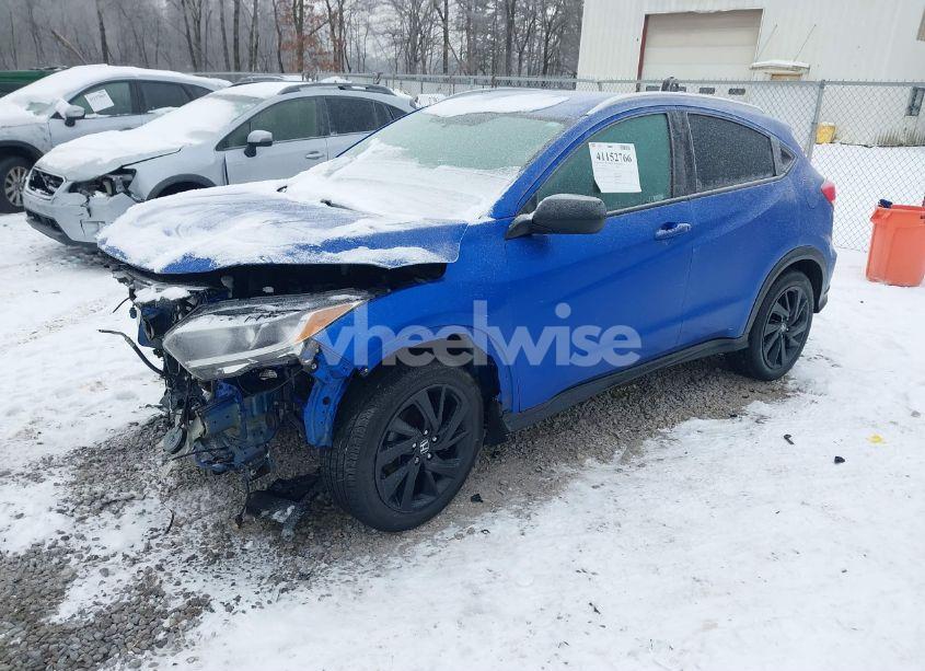 Photo 2 of 2021 Honda Hr-v AWD SPORT (VIN 3CZRU6H10MM711772)