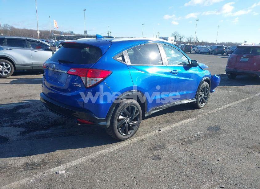 Photo 4 of 2022 Honda Hr-v AWD SPORT (VIN 3CZRU6H12NM716814)
