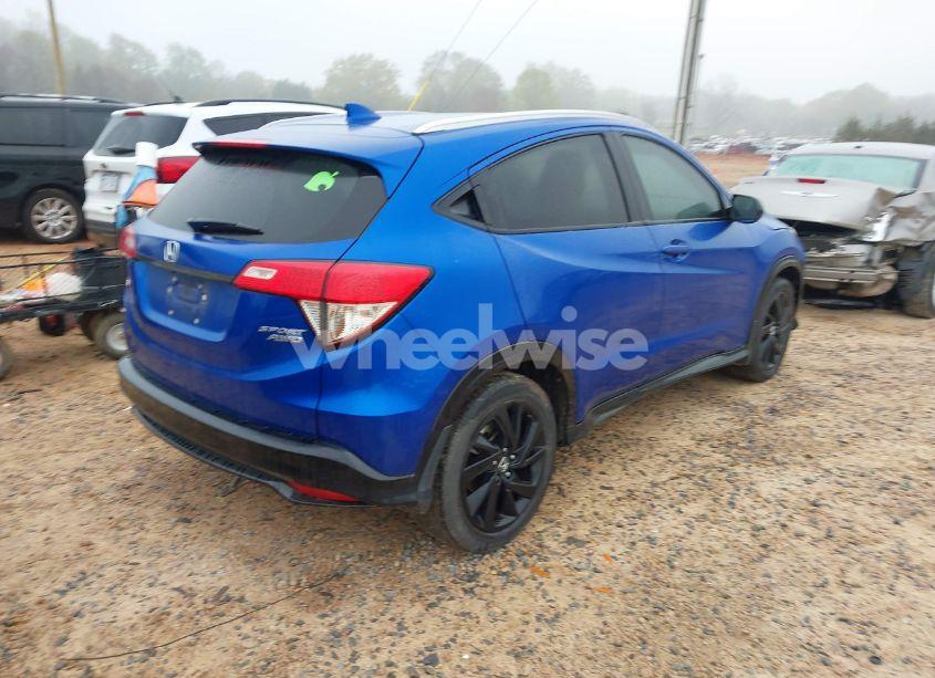 Photo 4 of 2022 Honda Hr-v AWD SPORT (VIN 3CZRU6H16NM706027)