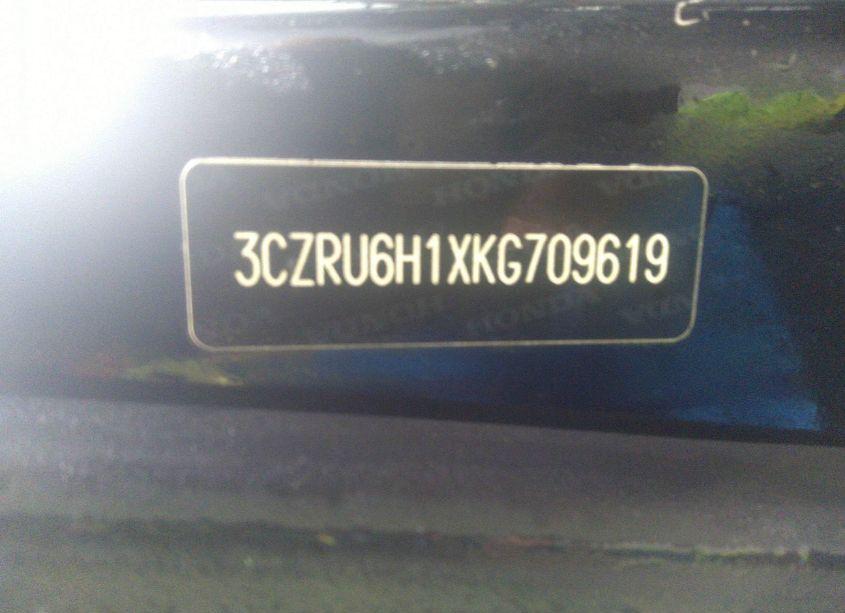 Photo 9 of 2019 Honda Hr-v SPORT (VIN 3CZRU6H1XKG709619)