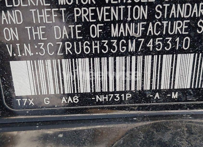 Photo 9 of 2016 Honda Hr-v LX (VIN 3CZRU6H33GM745310)