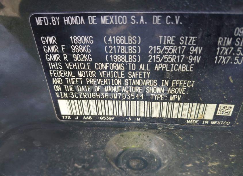 Photo 9 of 2018 Honda Hr-v LX (VIN 3CZRU6H36JM703544)