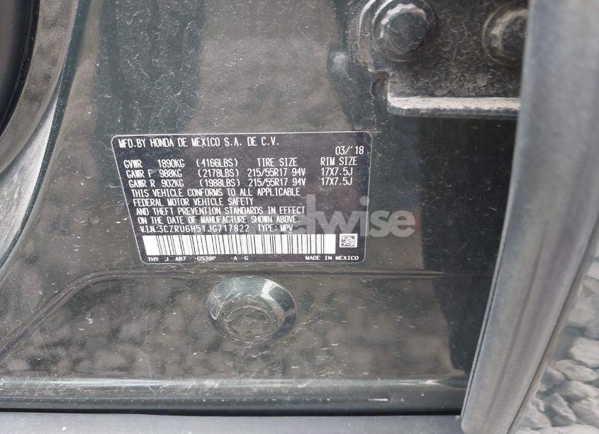 Photo 9 of 2018 Honda Hr-v EX (VIN 3CZRU6H51JG717822)