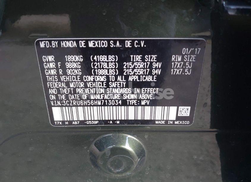 Photo 9 of 2017 Honda Hr-v EX (VIN 3CZRU6H56HM713034)