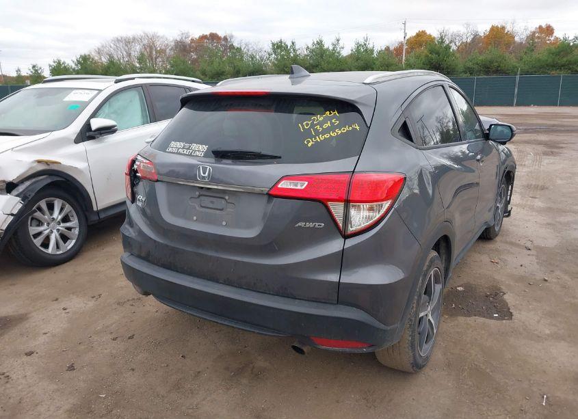 Photo 4 of 2021 Honda Hr-v AWD EX (VIN 3CZRU6H5XMM737413)