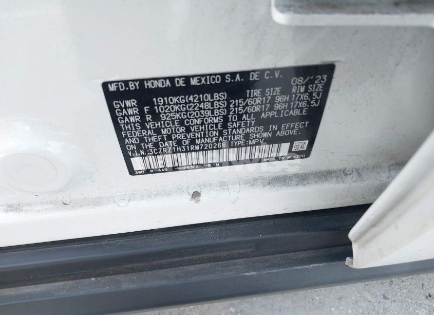 Photo 9 of 2024 Honda Hr-v 2WD LX (VIN 3CZRZ1H31RM720266)