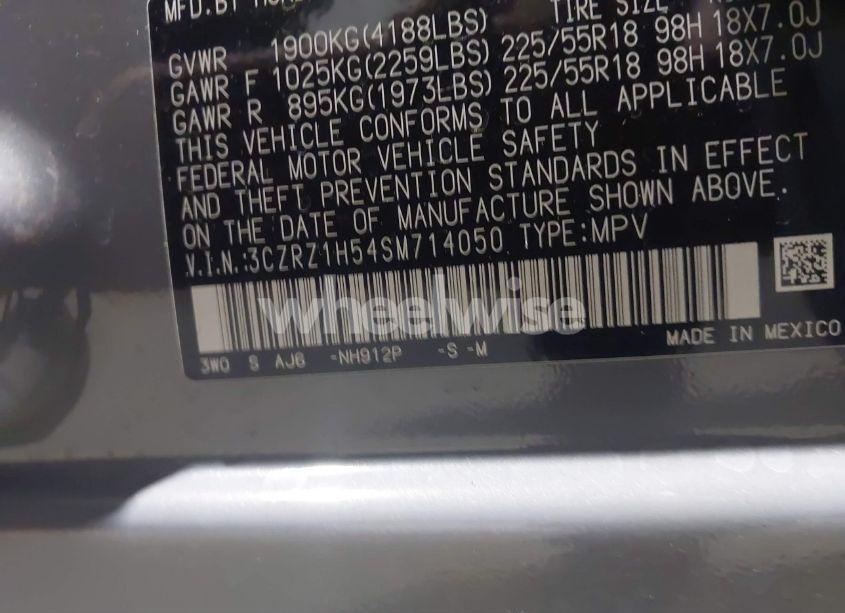 Photo 9 of 2025 Honda Hr-v 2WD SPORT (VIN 3CZRZ1H54SM714050)