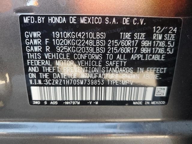 Photo 4 of 2025 HONDA HR-V EXL (VIN 3CZRZ1H70SM739853)