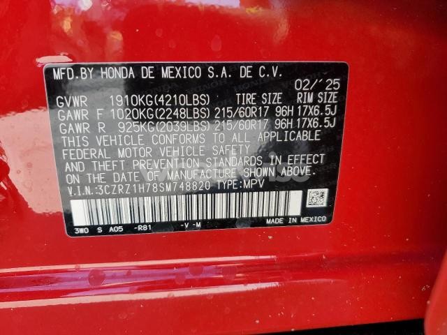 Photo 6 of 2025 HONDA HR-V EXL (VIN 3CZRZ1H78SM748820)