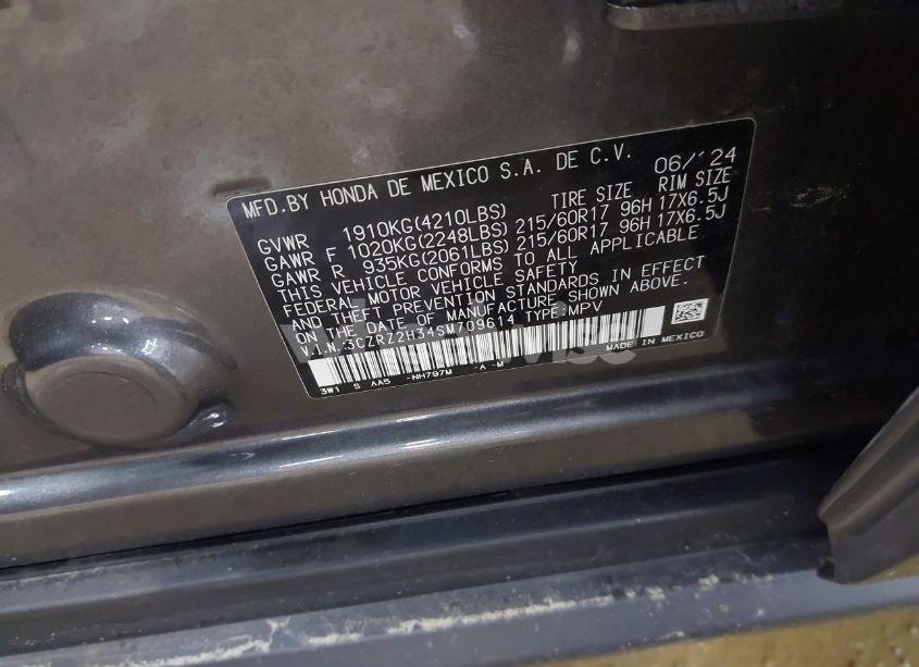 Photo 9 of 2025 Honda Hr-v AWD LX (VIN 3CZRZ2H34SM709614)