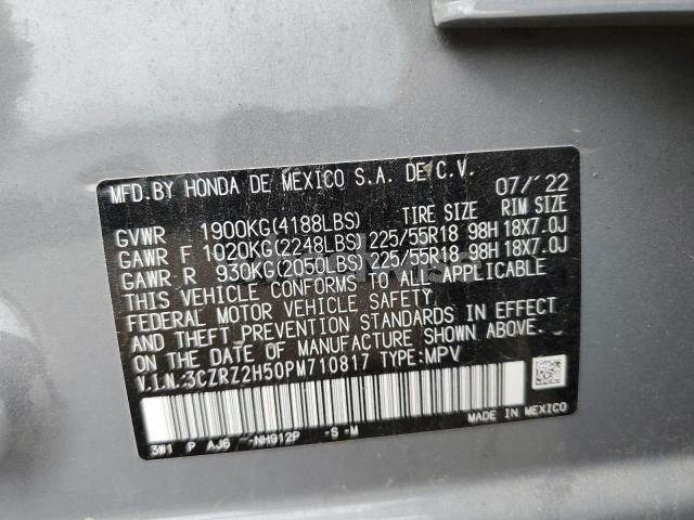Photo 5 of 2023 HONDA HR-V SPORT N/A (VIN 3CZRZ2H50PM710817)