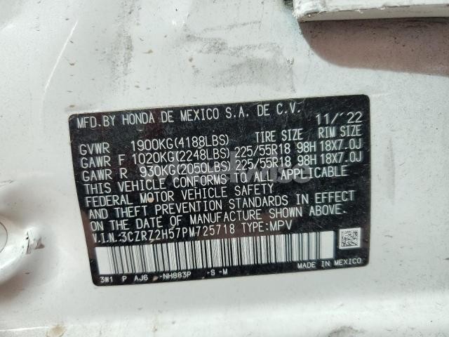 Photo 4 of 2023 HONDA HR-V SPORT N/A (VIN 3CZRZ2H57PM725718)