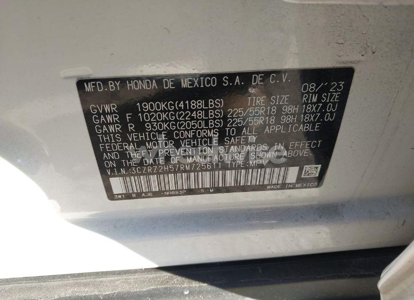 Photo 9 of 2024 Honda Hr-v AWD SPORT/AWD SPORT W/O BSI (VIN 3CZRZ2H57RM725611)