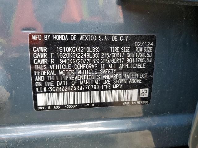 Photo 11 of 2024 HONDA HR-V EXL (VIN 3CZRZ2H75RM770788)