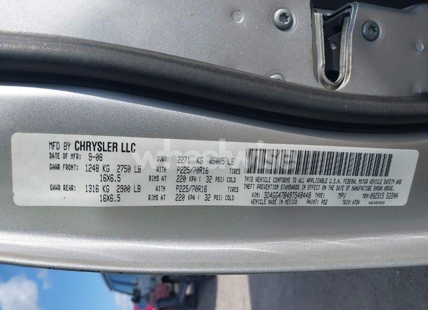 Photo 9 of 2009 Dodge Journey SE (VIN 3D4GG47B49T548448)