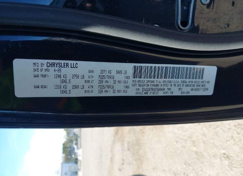 Photo 9 of 2009 Dodge Journey SE (VIN 3D4GG47B49T600404)