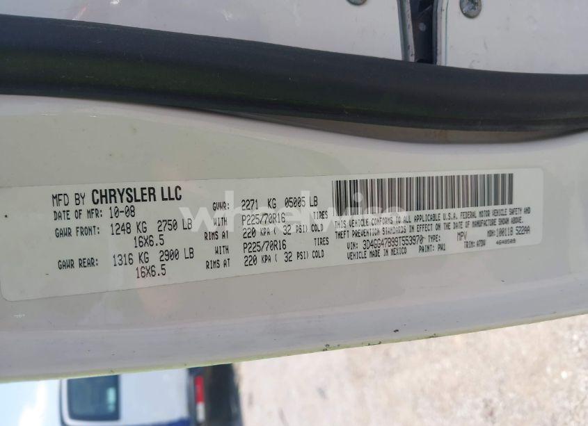 Photo 9 of 2009 Dodge Journey SE (VIN 3D4GG47B99T553970)