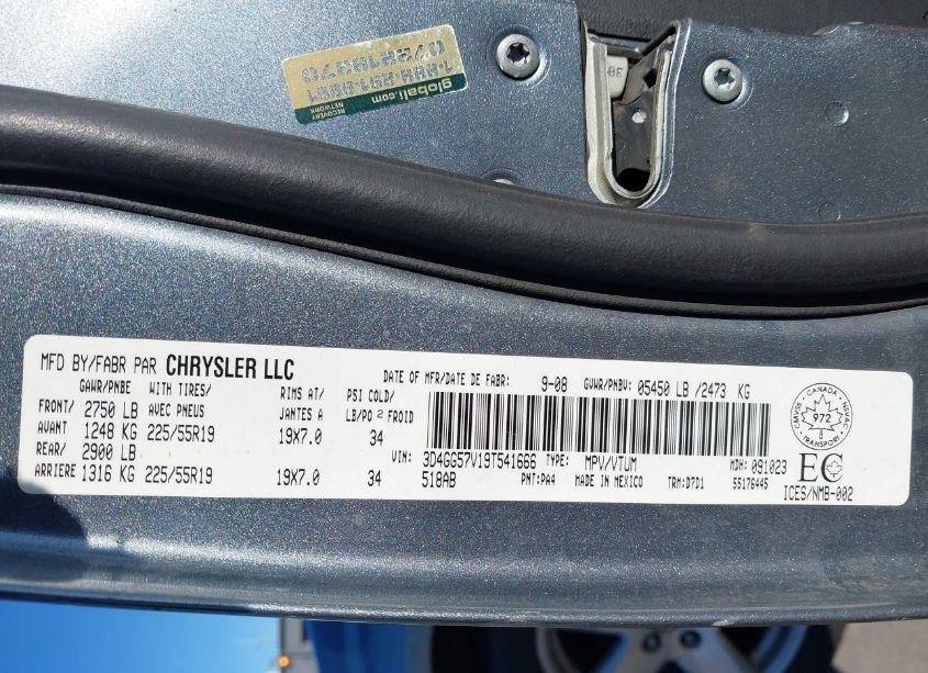 Photo 9 of 2009 Dodge Journey SXT (VIN 3D4GG57V19T541666)