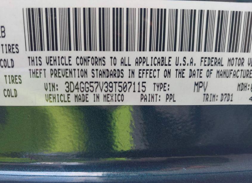 Photo 9 of 2009 Dodge Journey SXT (VIN 3D4GG57V39T507115)