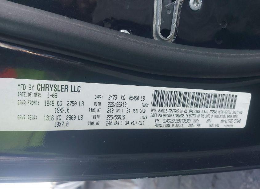 Photo 9 of 2009 Dodge Journey SXT (VIN 3D4GG57V59T135387)