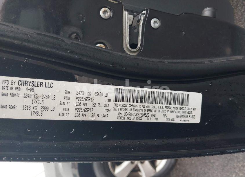 Photo 9 of 2009 Dodge Journey SXT (VIN 3D4GG57V69T200523)