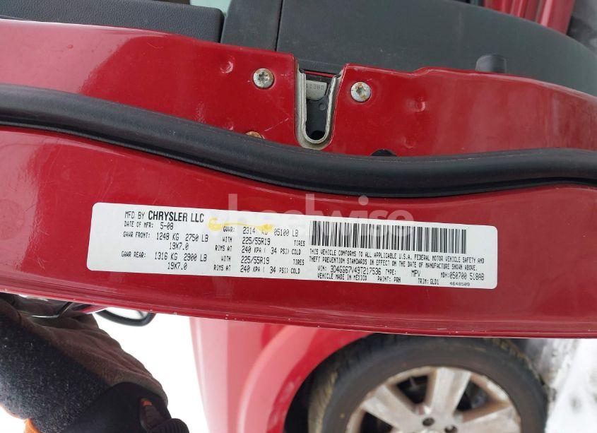 Photo 9 of 2009 Dodge Journey R/T (VIN 3D4GG67V49T217536)