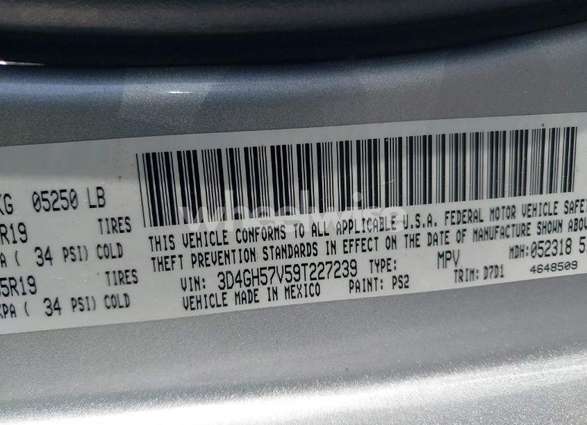 Photo 9 of 2009 Dodge Journey SXT (VIN 3D4GH57V59T227239)