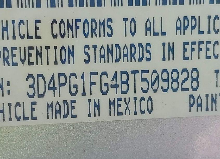 Photo 9 of 2011 Dodge Journey MAINSTREET (VIN 3D4PG1FG4BT509828)