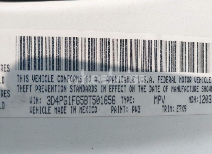 Photo 9 of 2011 Dodge Journey MAINSTREET (VIN 3D4PG1FG5BT501656)