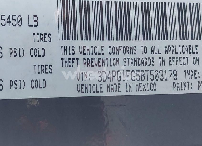 Photo 9 of 2011 Dodge Journey MAINSTREET (VIN 3D4PG1FG5BT503178)