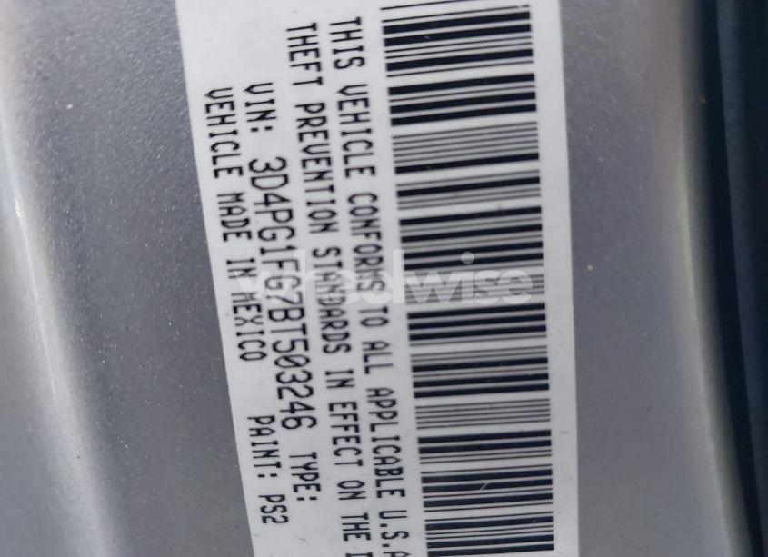 Photo 9 of 2011 Dodge Journey MAINSTREET (VIN 3D4PG1FG7BT503246)