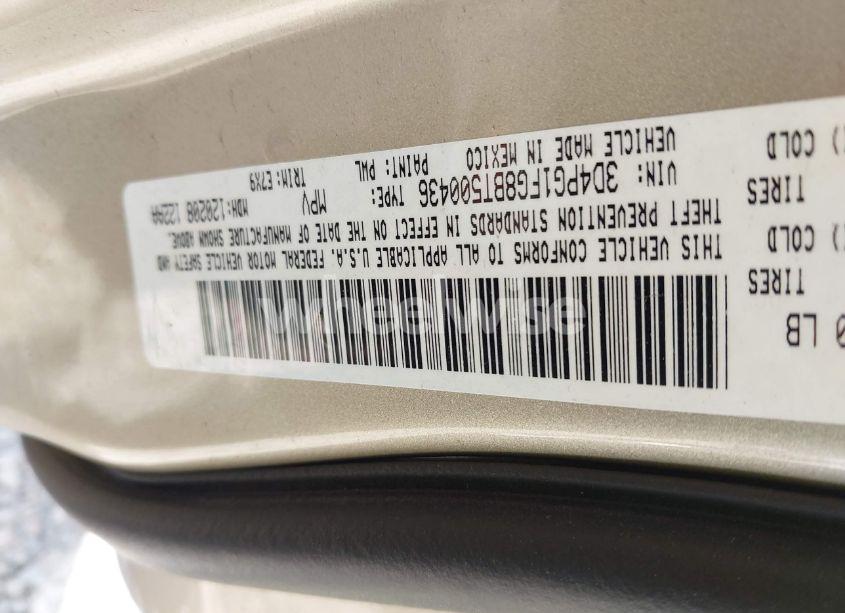 Photo 9 of 2011 Dodge Journey MAINSTREET (VIN 3D4PG1FG8BT500436)