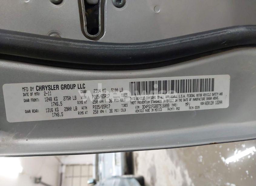 Photo 9 of 2011 Dodge Journey MAINSTREET (VIN 3D4PG1FG8BT516099)