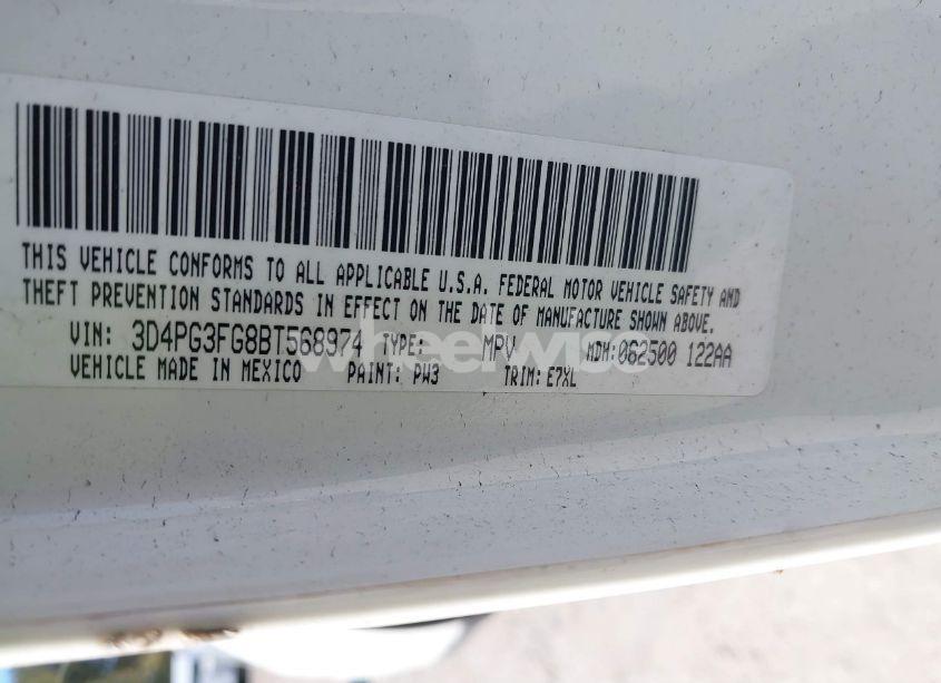 Photo 9 of 2011 Dodge Journey CREW (VIN 3D4PG3FG8BT568974)