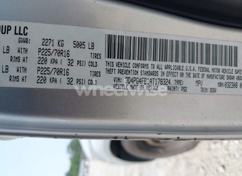 Photo 9 of 2010 Dodge Journey SE (VIN 3D4PG4FB1AT178324)