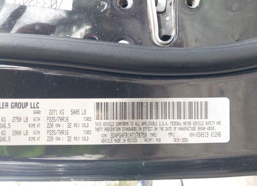 Photo 9 of 2010 Dodge Journey SE (VIN 3D4PG4FB1AT178758)