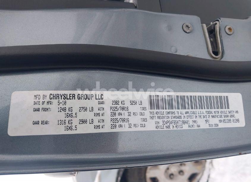 Photo 9 of 2010 Dodge Journey SE (VIN 3D4PG4FB5AT198401)