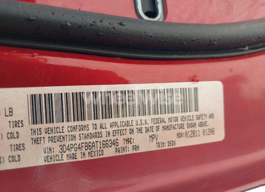 Photo 9 of 2010 Dodge Journey SE (VIN 3D4PG4FB6AT166346)