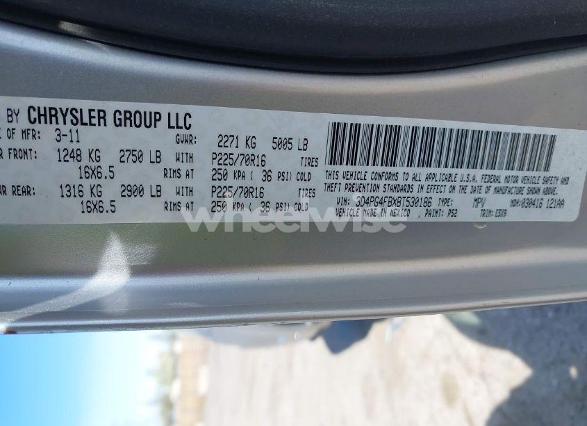 Photo 9 of 2011 Dodge Journey EXPRESS (VIN 3D4PG4FBXBT530186)