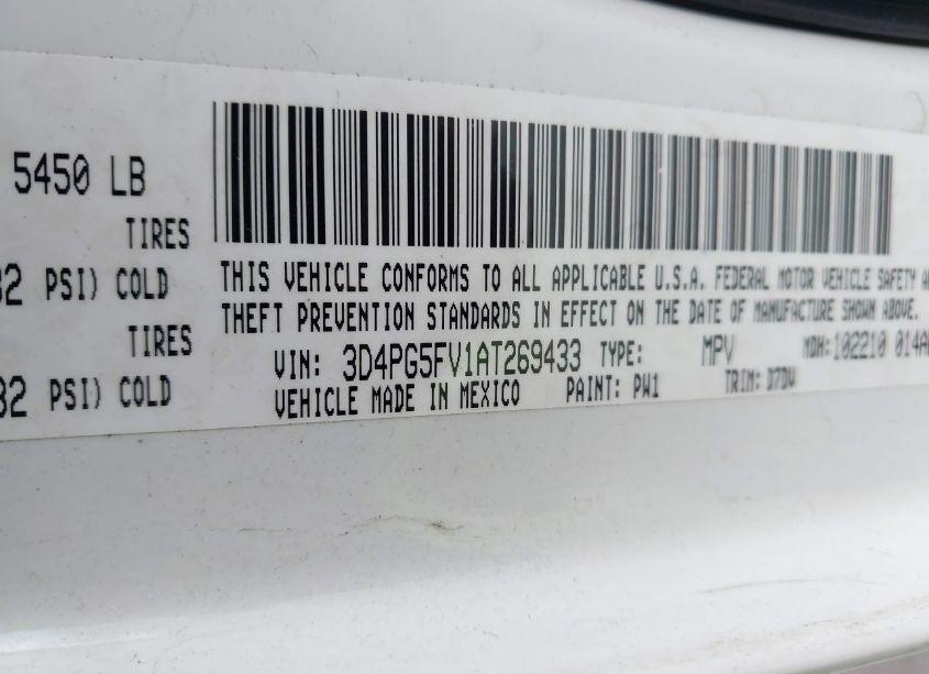 Photo 9 of 2010 Dodge Journey SXT (VIN 3D4PG5FV1AT269433)