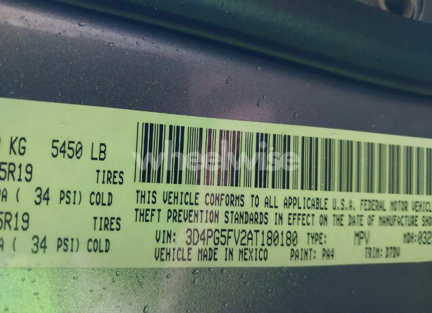 Photo 9 of 2010 Dodge Journey SXT (VIN 3D4PG5FV2AT180180)