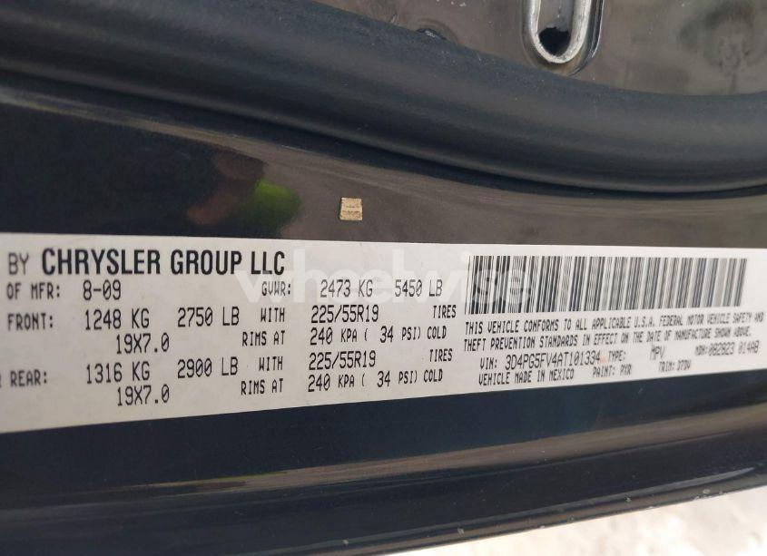 Photo 9 of 2010 Dodge Journey SXT (VIN 3D4PG5FV4AT101334)