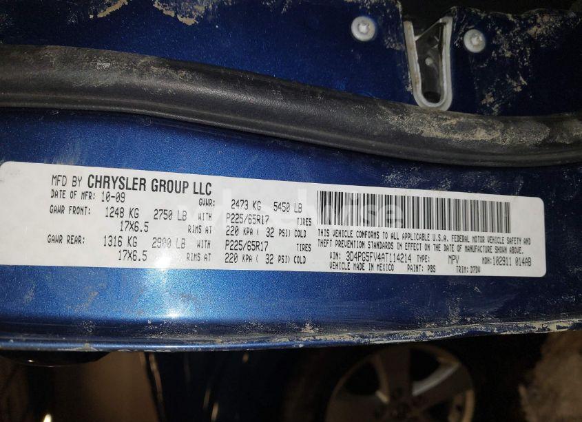 Photo 9 of 2010 Dodge Journey SXT (VIN 3D4PG5FV4AT114214)