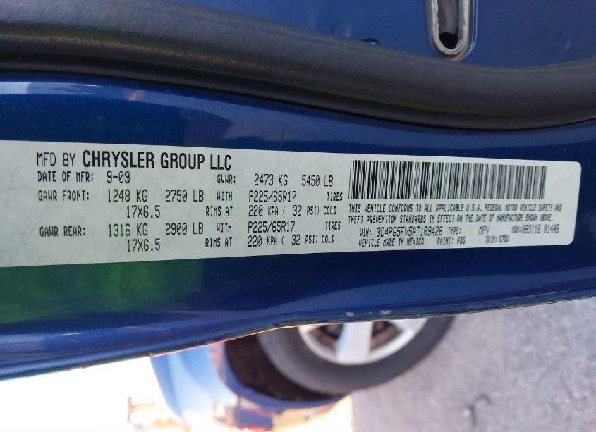 Photo 9 of 2010 Dodge Journey SXT (VIN 3D4PG5FV5AT109426)